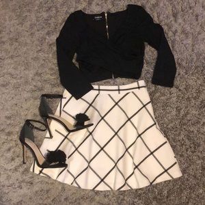 Bebe cross front crop top